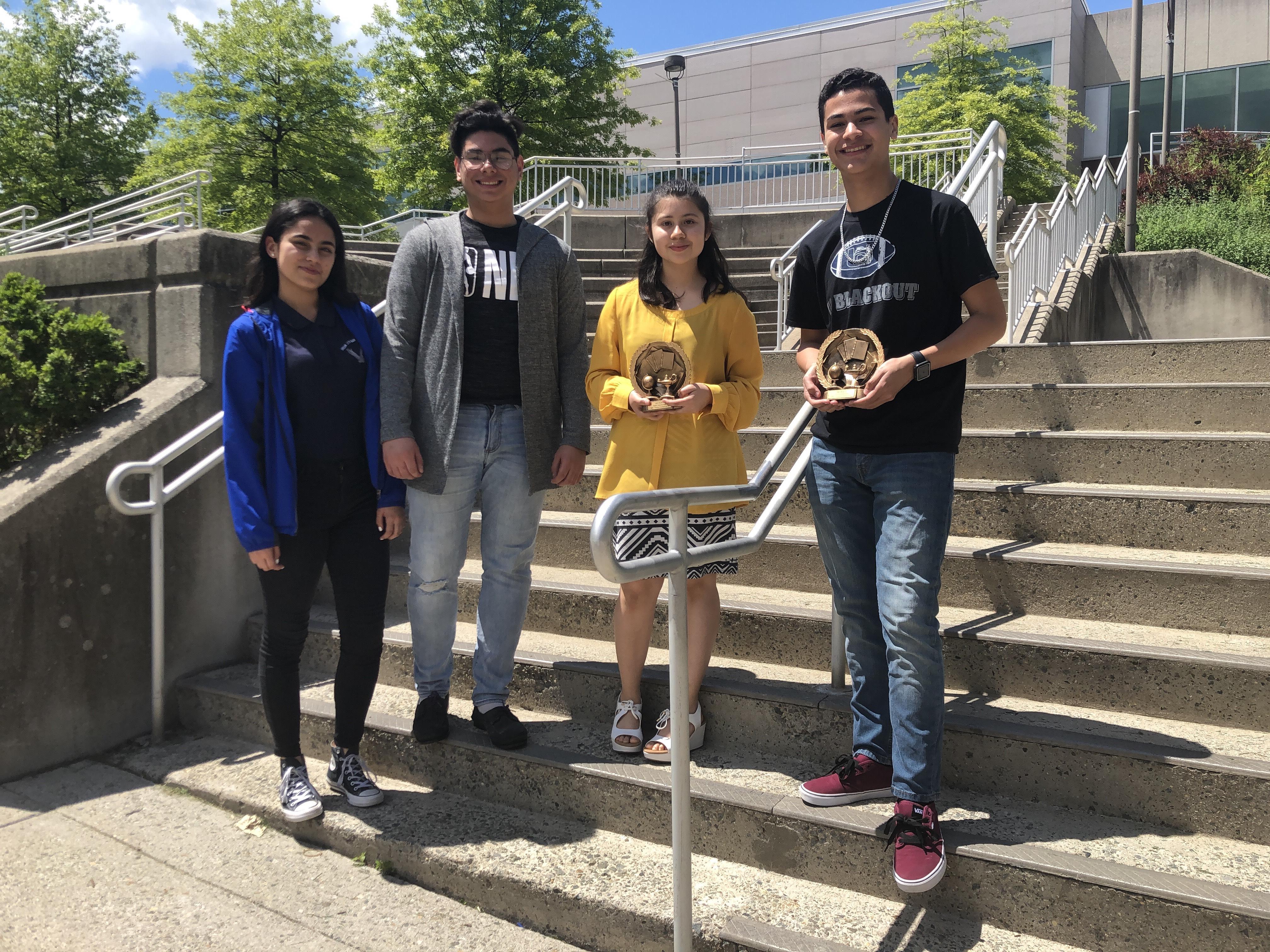UCHS students who won the William Paterson Foreign Language Poetry Contest