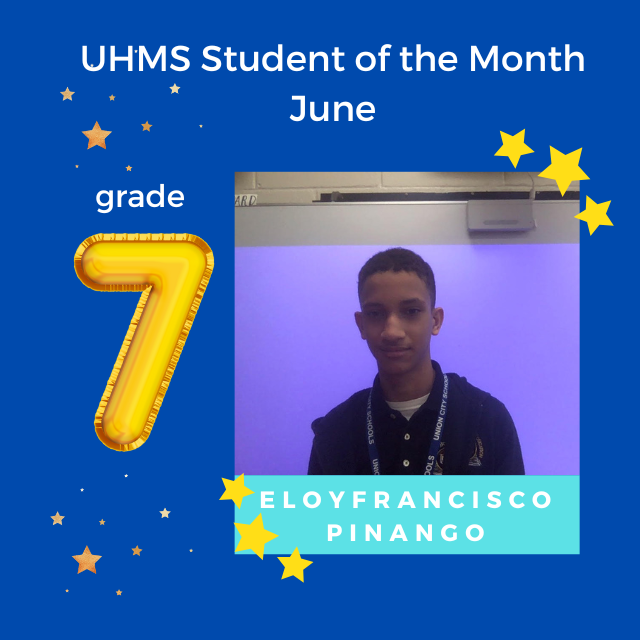 Congratulations to the June 2022 Students of the Month-Union Hill Middle School-Photo #1