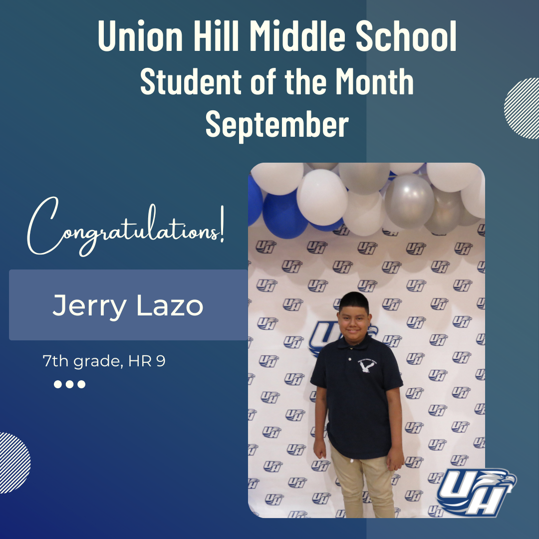 September 2022 Student of the Month-Jerry Lazo