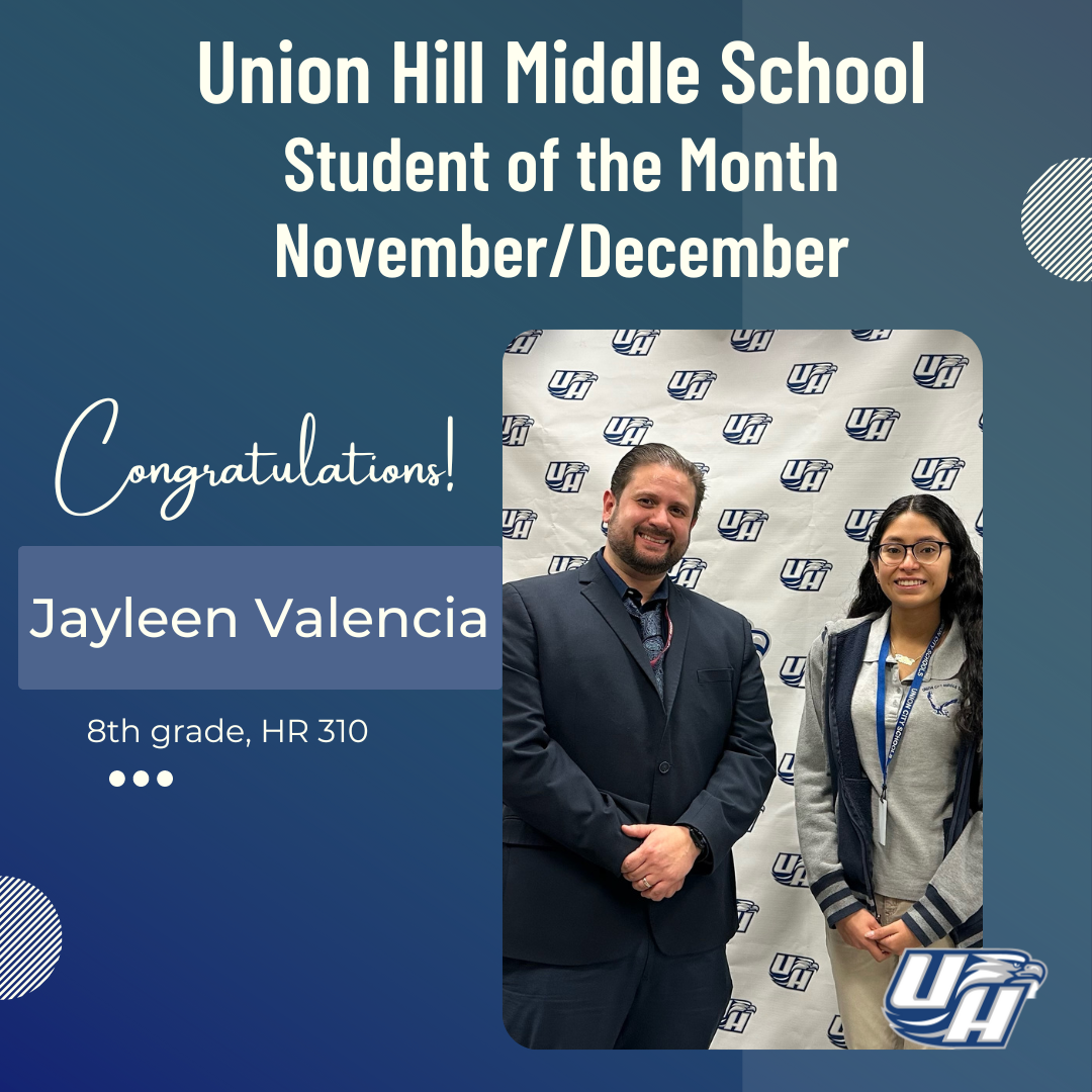 Honoring Jayleen at Student of the Month