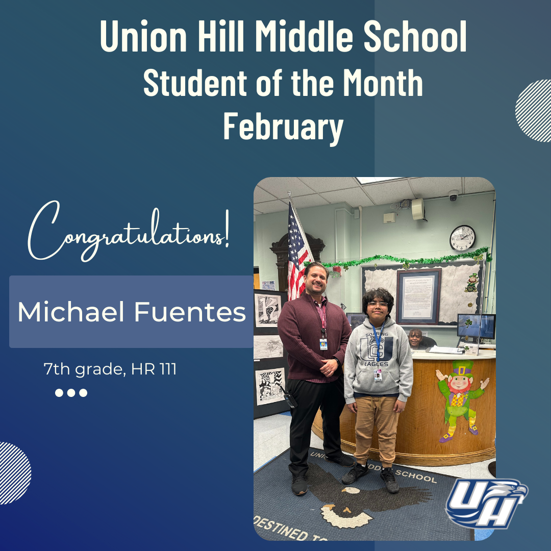 February Student of The Month-Michael Fuentes