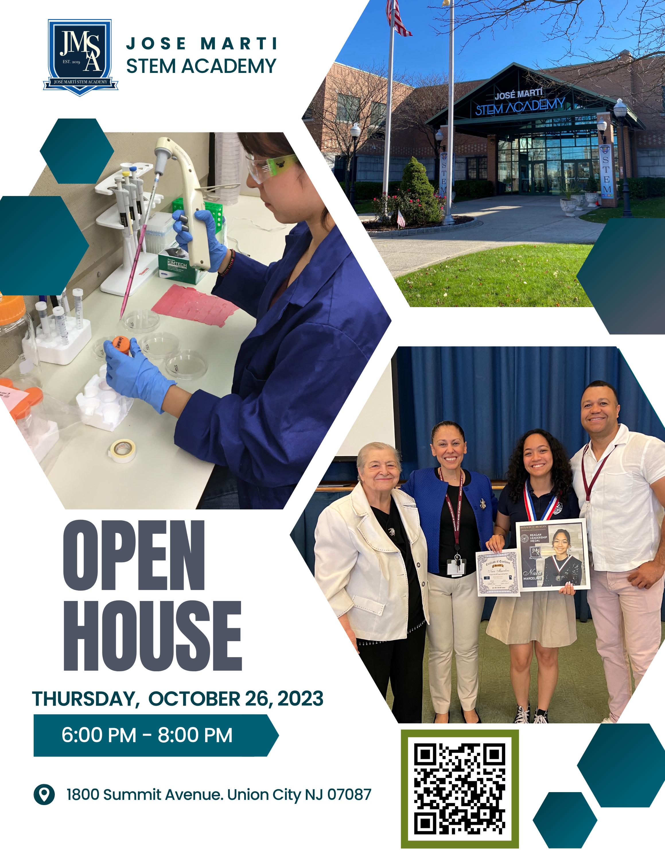 JMSA Open House Flyer-Thursday October 26, 2023