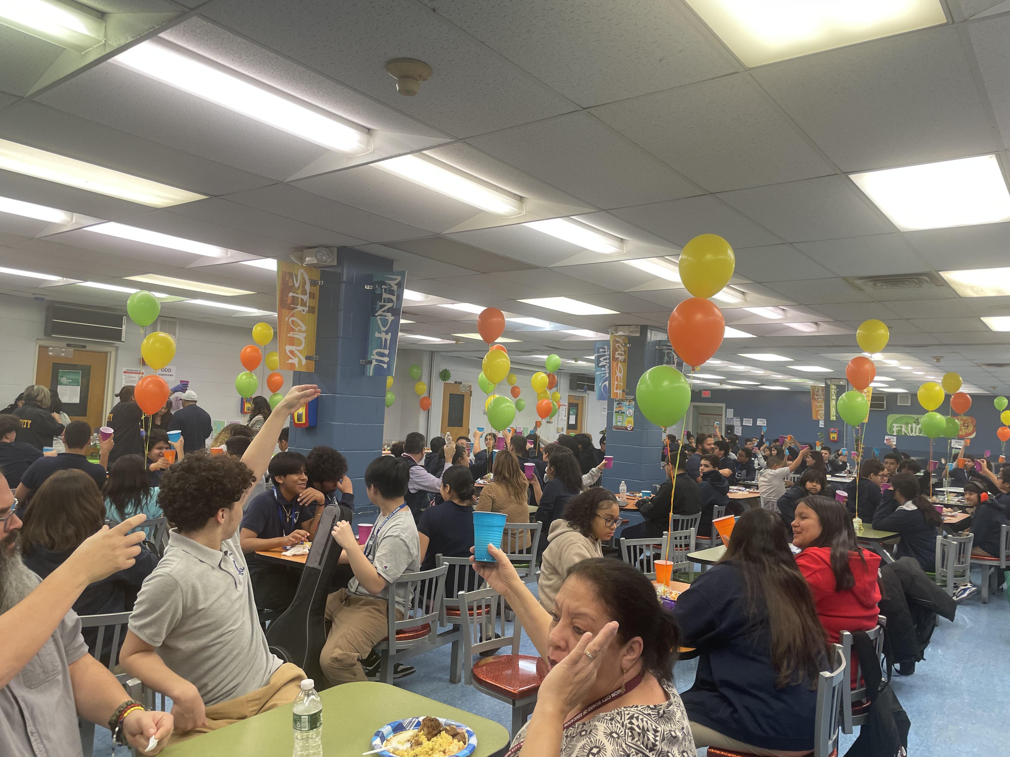 Thanksgiving Dinner at the Union Hill Middle School