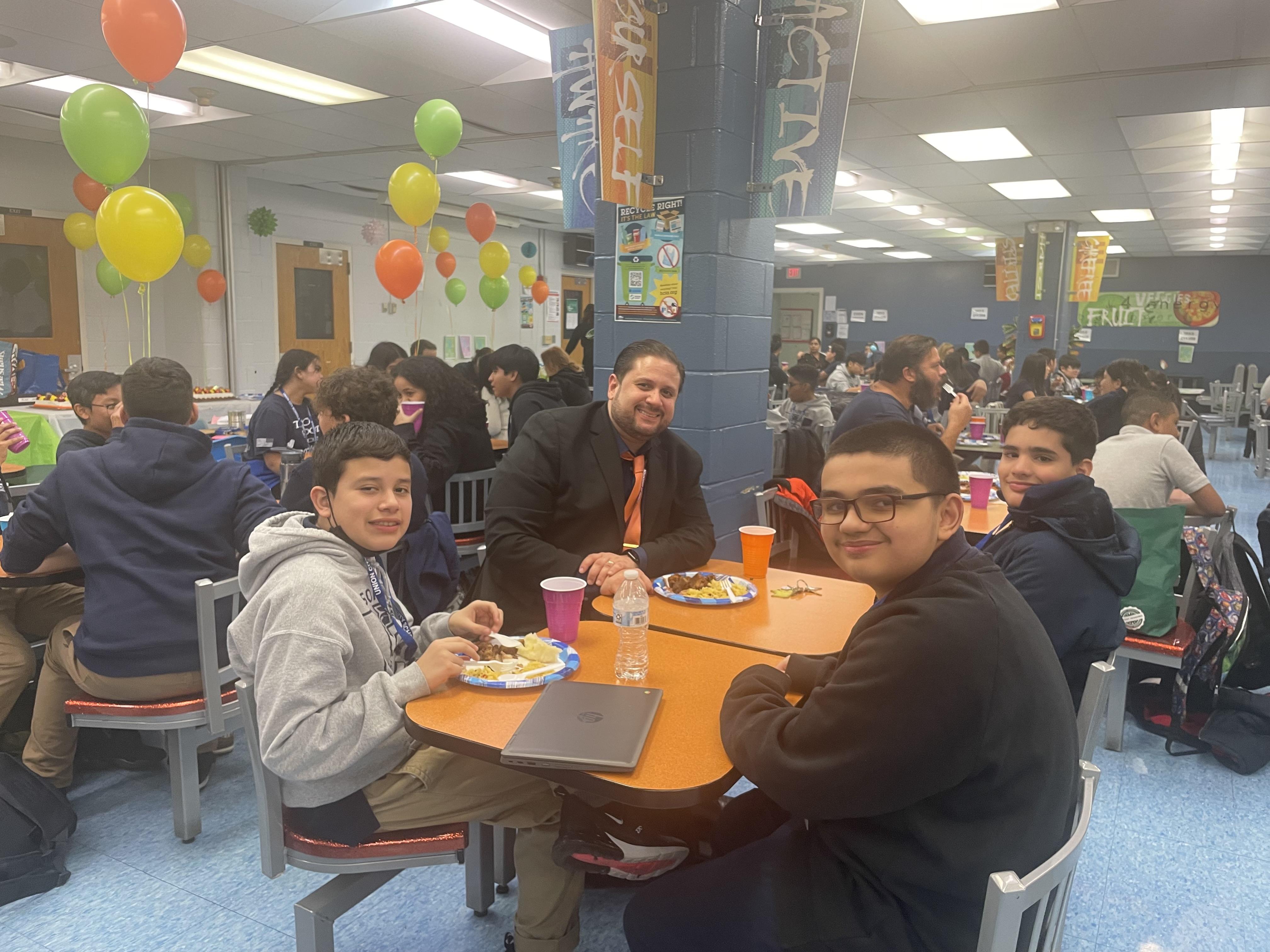 Thanksgiving Dinner at the Union Hill Middle School